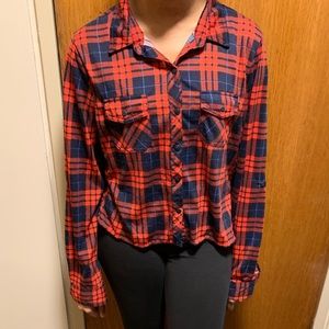 Plaid button down